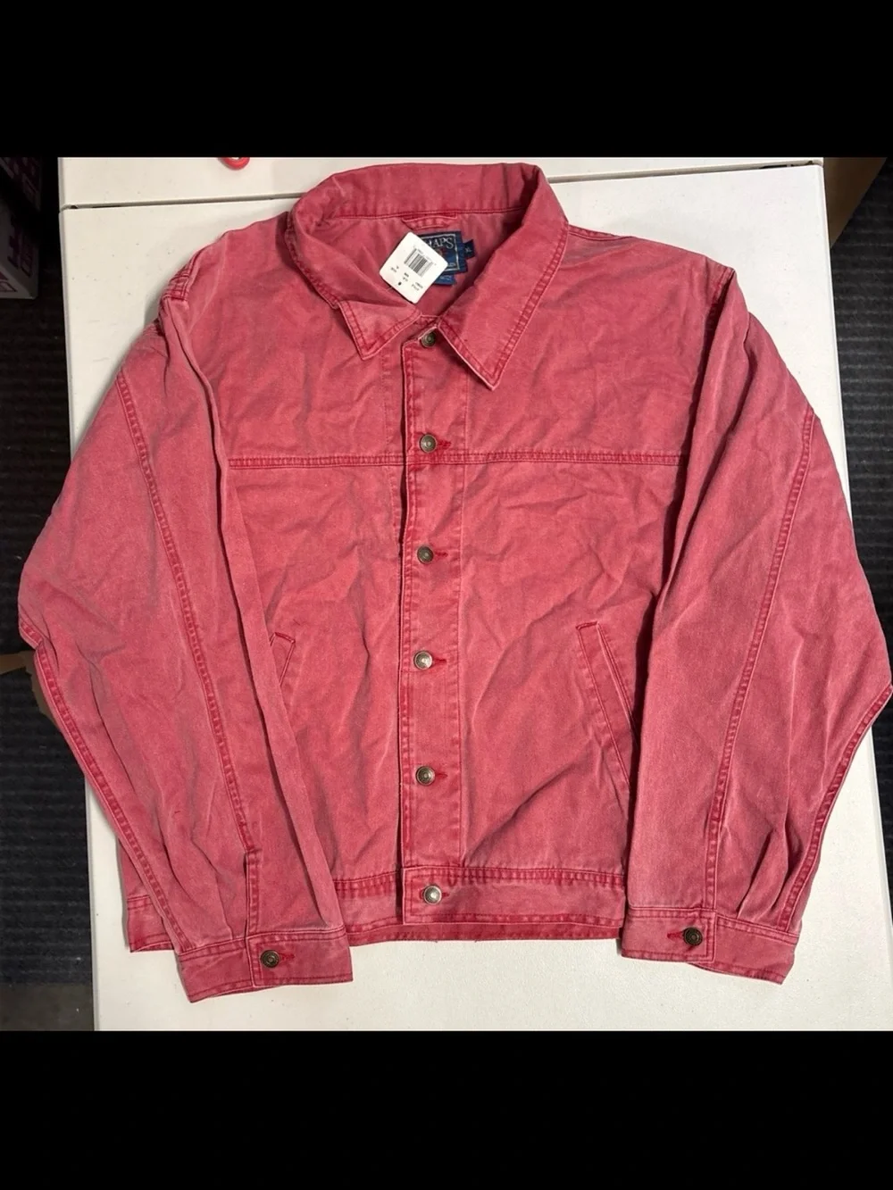 Polo by Ralph Lauren CHAPS Lightweight Shirt Jacket in Faded Red